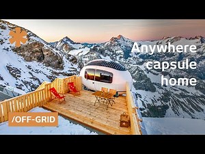 Towable, off-grid Ecocapsule gathers energy/water anywhere