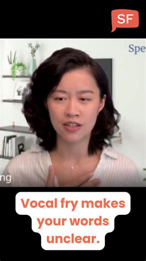 Vocal fry makes your voice sound unclear, not because you're speaking wrong, but because there's not enough sound. It shows up when you're tired, holding back, or trying to sound casual. But in meetings, it blurs key sounds and makes your message harder to hear. 🎯 Try saying “fit” and “feet” in a creaky voice. Hard to tell the difference? Here’s the shift: Use more air. Use more voice. When you give your words full sound, your message actually lands. | Speak Fluent Speech Services