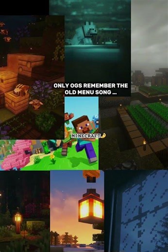 MINECRAFT old menu song🤌 #viral #minecraft #nostalgia #memes #foryou #like #creatorexpert#shorts