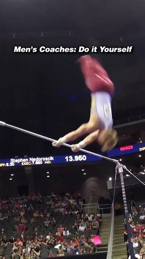 No safety net allowed💀 #gymnastics #save #sports #bars