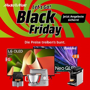 🚨🍭 Die MediaMarkt Black Friday Angebote sind da! 🍭🚨 Shoppe jetzt die buntesten Angebote des Jahres und lass sie dir dank gratis Versand auf alles im Onlineshop bequem nach Hause schicken – LET'S GO! 💸➡️ bit.ly/MM_BlackFriday24 Angebot gültig bis 01.12., nur solange der Vorrat reicht. | MediaMarkt Österreich