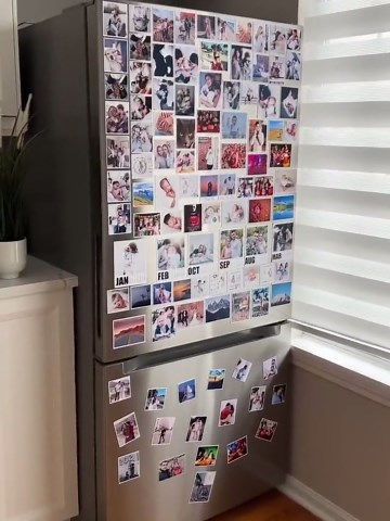 Custom Fridge Magnet Personalized Photo Magnets, Customized Magnetic Picture Frame for Refrigerator, Office, Kitchen Home Decoration Gifts (20PCS)