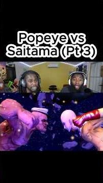 Saitama vs Popeye Fight Anime Style #deathbattle #shorts #viral #animation #smokecountyjk #fyp