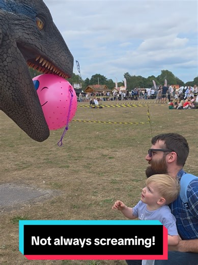 Its not always scares and screaming! #prank #scare #fun #funny #dinosaurs
