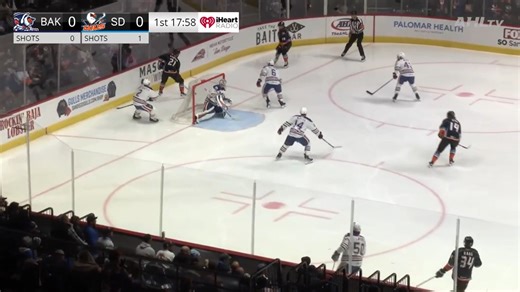 12K views · 44 reactions | Robert Hagg rips one from the blue line to start the scoring! | San Diego Gulls | Facebook