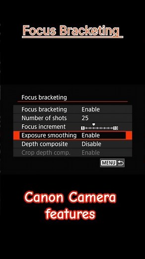 📸Focus Bracketing ll Edge to Edge Sharp Image #canon #camera #EosR8✅