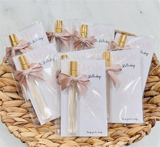 Birthday Party Favor: Personalized Perfume Party Favors - Etsy