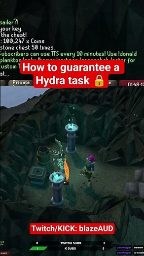 This is how you get Hydra task 100% of the time on OSRS #osrs #runescape #oldschoolrunescape #reels