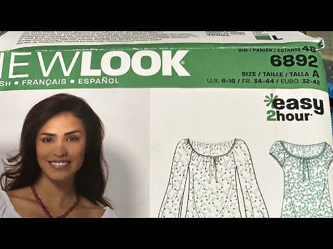 New Look 6892 with a band sleeve tutorial, sew along