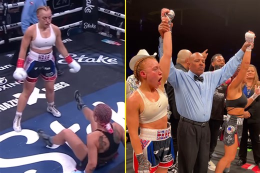 Elle Brooke brutally drops Paige VanZant but Misfits Boxing fight ends in shock draw