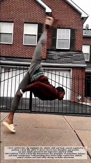 Street Front Flip in Action: Balance, Power, and Precision! #shorts
