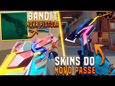 NEW BANDIT WEAPON (PISTOL) & IN-GAME SHOWCASE of the NEW VALORANT BATTLE PASS