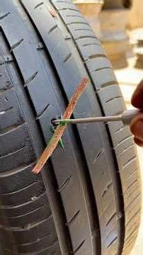 Car Tubeless Tyre Puncture Repair | Fast & Professional Tubeless Tire Repair 🔧🚗
