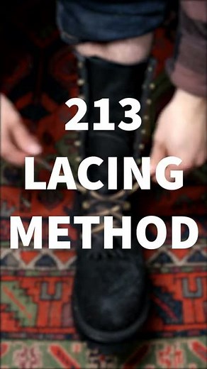 The 213 Lacing Method | Nicks Handmade Boots #Shorts