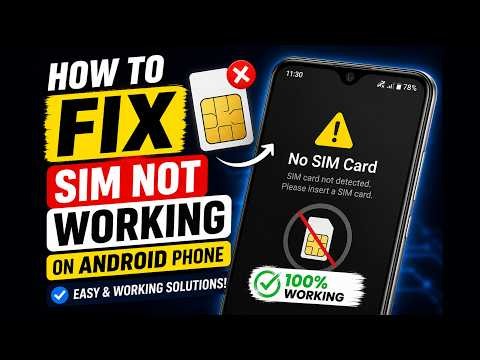 How To FIX SIM Not Working On Android Phone in Minutes!