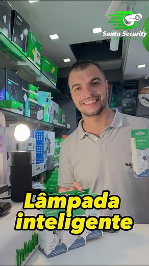 💡 Ilumine seu mundo com a Lâmpada Inteligente Santa Security! Controle a iluminação da sua casa com comandos de voz através da Alexa e Google Home. Transforme sua casa em um oásis de conforto e praticidade. Faça parte da revolução da iluminação inteligente hoje mesmo! #SantaSecurity #CasaInteligente #Alexa #GoogleHome