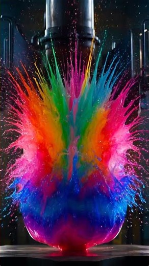 rainbow-filled water balloon