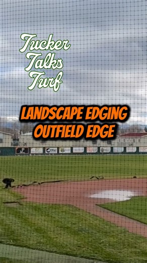 Jim Tucker on Instagram: "We installed some 4 inch landscape edging to prevent infield material from migrating to the outfield over the winter season! #baseball #diy #timelapse #landscape #nevada"
