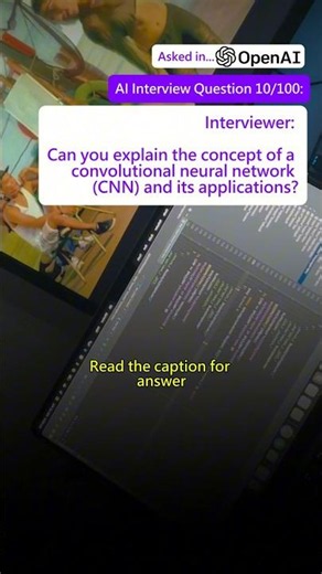 Can you explain the concept of a convolutional neural network (CNN) and its applications? #ai #llm