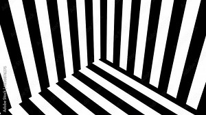 Black and white stripes. Computer generated 3d render