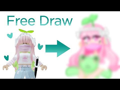 Drawing my Roblox avatar on Free Draw 2