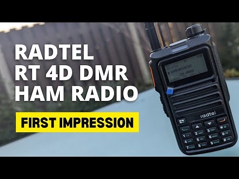 Radtel RT-4D DMR ham radio first look. Airband, CB, HF, Spectrum mode.