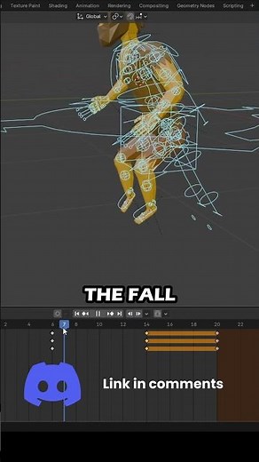 Blender Jump Animation Tutorial | Game Character Jump Cycle #Blender #GameDev #JumpAnimation #3d #fy