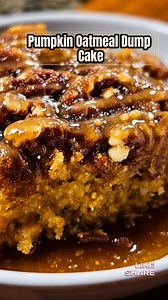Cozy up with this Pumpkin Oatmeal Dump Cake—it's the perfect fall dessert, easy to make and oh-so-delicious! 🍂 Pumpkin Oatmeal Dump Cake Ingredients: 🎃 1 can (15 oz) pumpkin puree 🌾 1 cup old-fashioned oats 🍬 1 cup brown sugar, packed ✨ 1 teaspoon ground cinnamon 🧂 1/2 teaspoon ground nutmeg 🍂 1/4 teaspoon ground cloves 🥣 1/2 teaspoon baking powder 🧂 1/4 teaspoon salt 🧈 1/2 cup unsalted butter, melted 🌰 1/2 cup chopped pecans (optional) 🥛 1/2 cup milk Directions: 1. Preheat your oven 