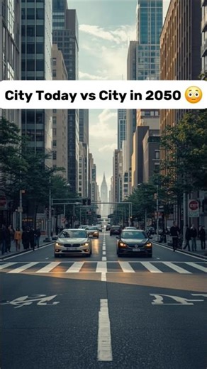 City Today vs City in 2050 😳
