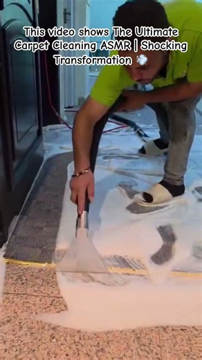 Carpet Cleaning ASMR #CarpetCleaning #DeepCleaning #SatisfyingVideo #OddlySatisfying #FoamExtraction