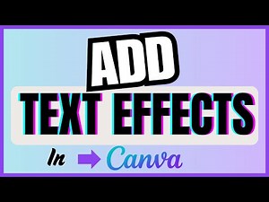How To Add Text Effects In Canva