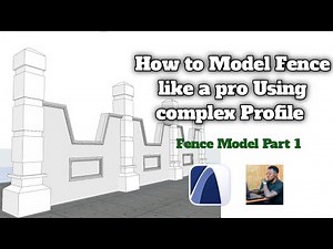 How to model Fence using complex profile