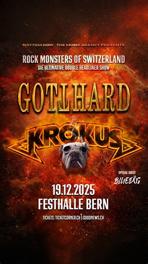 GOTTHARD on Instagram: "Are you ready for a weekend full of Rock’N’Roll? Bern, we’ll see you tomorrow at @festhallebern 🔥 #gotthard #krokus #live #bern #switzerland"