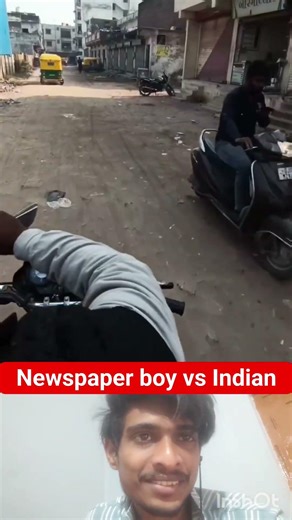Newspaper boy vs Indians #newspaper