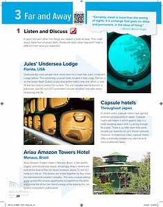 Jules' Undersea Lodge Florida, USA  زهرة العامر  - Listen and Discuss - Mega goal 2 - ثاني ثانوي - المنهج السعودي