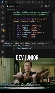 NOVATO vs EXPERTO en Python🔥 — ¿Cómo aceptan cualquier configuración SIN definir 10 parámetros? #dev
