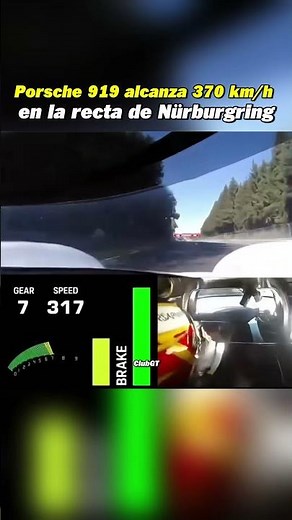 Porsche 919 Evo alcanzó 370 km/h en Nürburgring