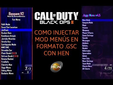 Como Injectar Mods Menús Para BO2 En Formato .gsc Con HEN