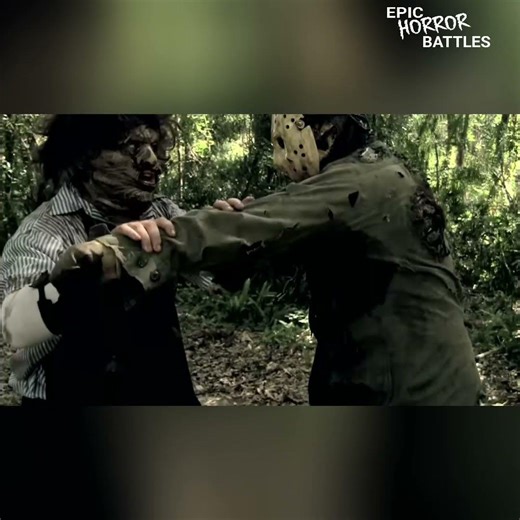 Leatherface vs. Jason: Epic Forest Fight Unleashed! #shorts