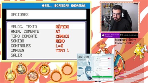 Bon dia | Eevee Magikarp Shiny Hunt RNG Fire Red | !coaching !discord !redes