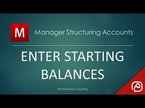 Manager.io Guides 23 Enter starting balances