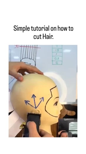 TrendSnap on Instagram: "This X post shares a 24-second video tutorial on basic clipper haircutting using a mannequin head, marking guidelines at 90-degree angles and measurements like 3/4 to 4/5 inches for even fades and trims around ears and neck. , an account dedicated to succinct educational tips, the post achieved 287,000 views and 4,100 likes in under 48 hours, underscoring demand for accessible DIY grooming amid rising self-care trends post-2025 economic shifts. User replies mix humor—suc