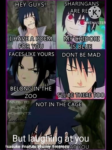 Sasuke rocked everyone shocked #naruto #anime #meme