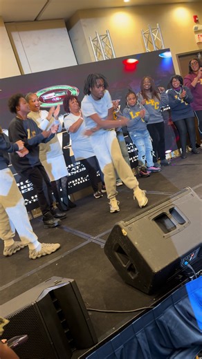 The youth did not come to play at the pep rally 😂 I tried to copy their dance moves, but the way my body is set up… I won’t even embarrass myself lol. #peprally #phillychurch #nyefg