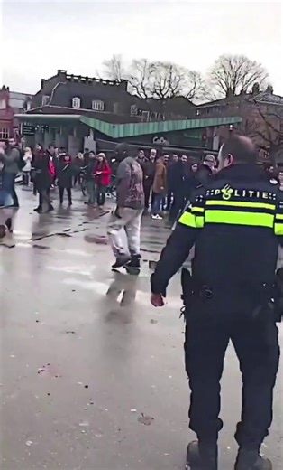 🇮🇹🚨 DOMADO: Un inmigrante negro se puso a provocar a un perro policía y terminó con final feliz.