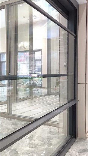New! Aluguard smart & remote automatic guillotine windows vertical sliding window