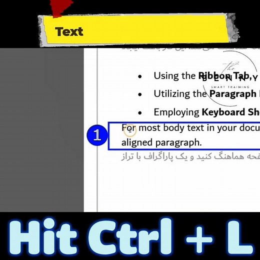 How to Left-Aligned Text using Keyboard Shortcuts in MS Word