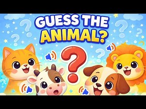 Guess the Animal Sound! 🐶🐱🐮 | Fun Animal Quiz Game for Kids & Toddlers
