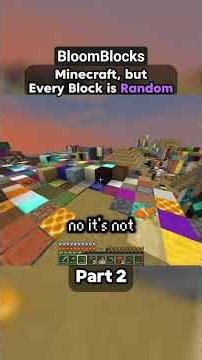 Minecraft but EveryBlock is Random(PART-2)#shorts #minecraft #minecraft #tiktok Credits:BreadofLoaf