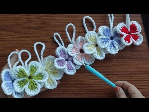 Crochet bag charm tutorial | crochet for beginners #handmade #diy#crochetpatterns #flowers #crafts